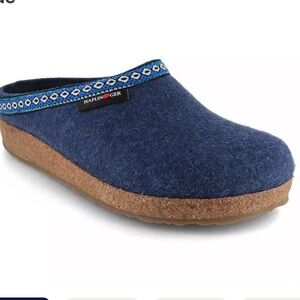 Haflinger Grizzly Franz denim blue clogs EU 38